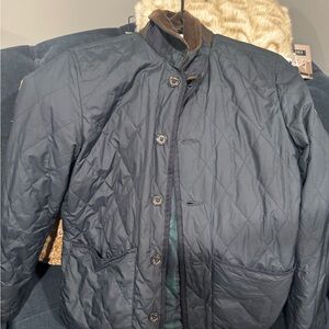 Boys Polo Reversible Quilted Jacket - Navy